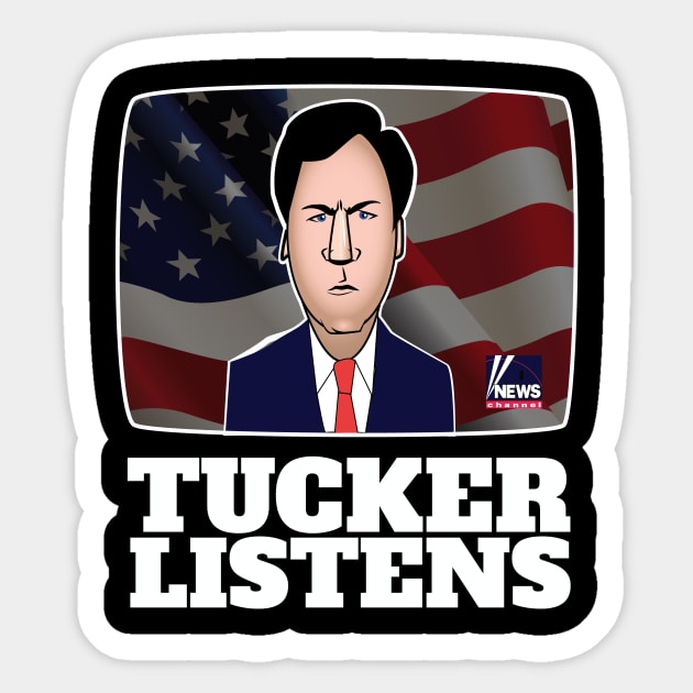 Tucker Listens Sticker by chrayk57